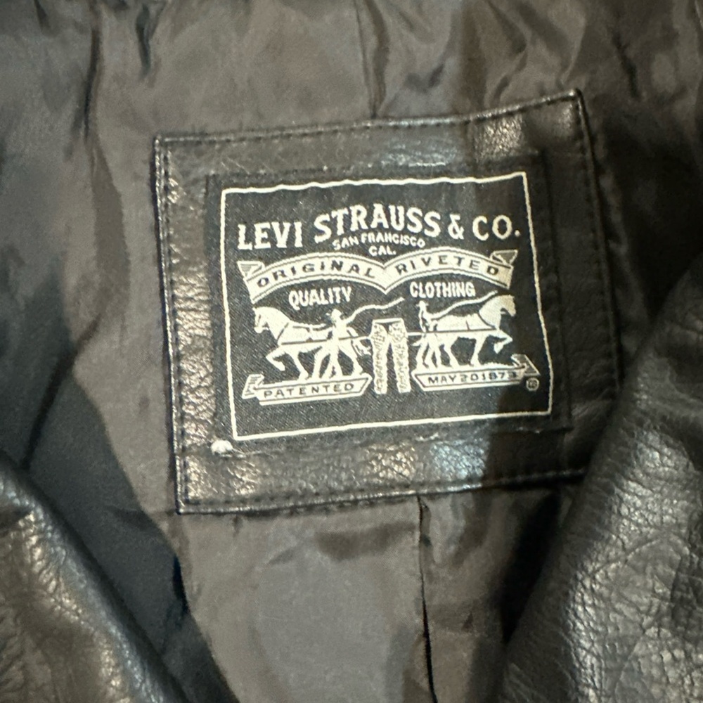 Levi's Black Leather Jacket